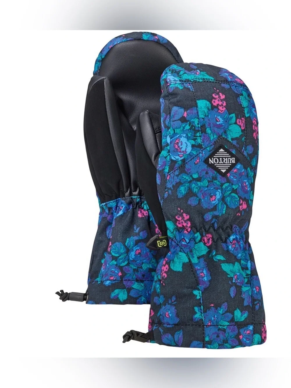 Burton Kids' Floral Profile Mittens Ski Gloves XS